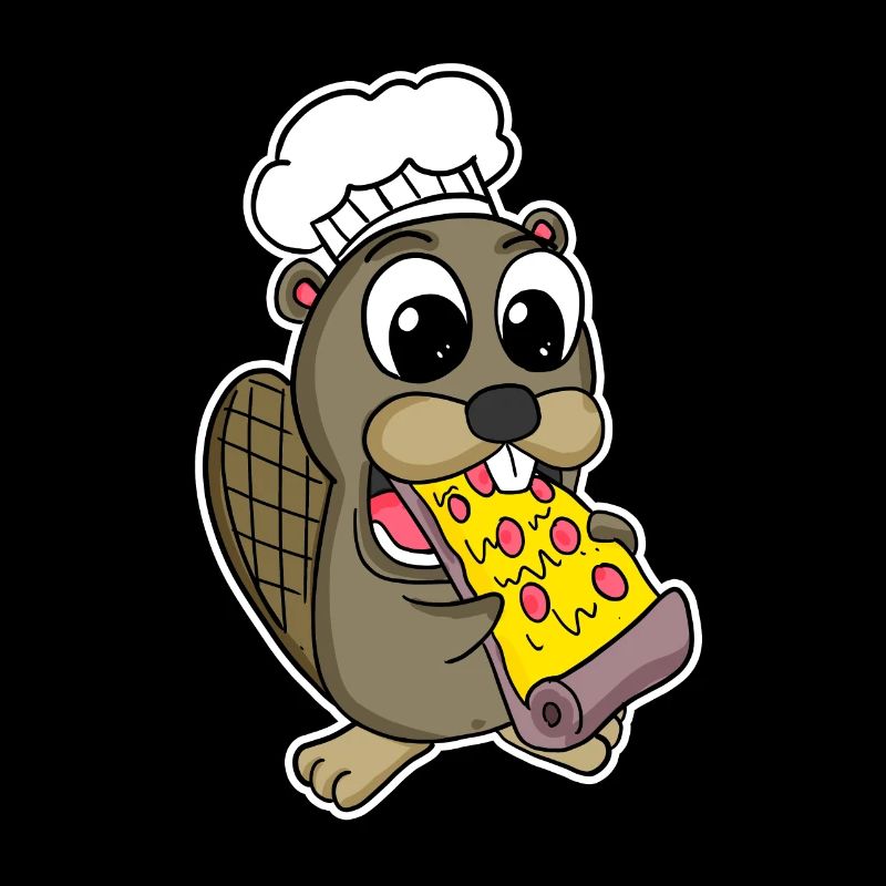 Biber isst Pizza Koch Gourmet