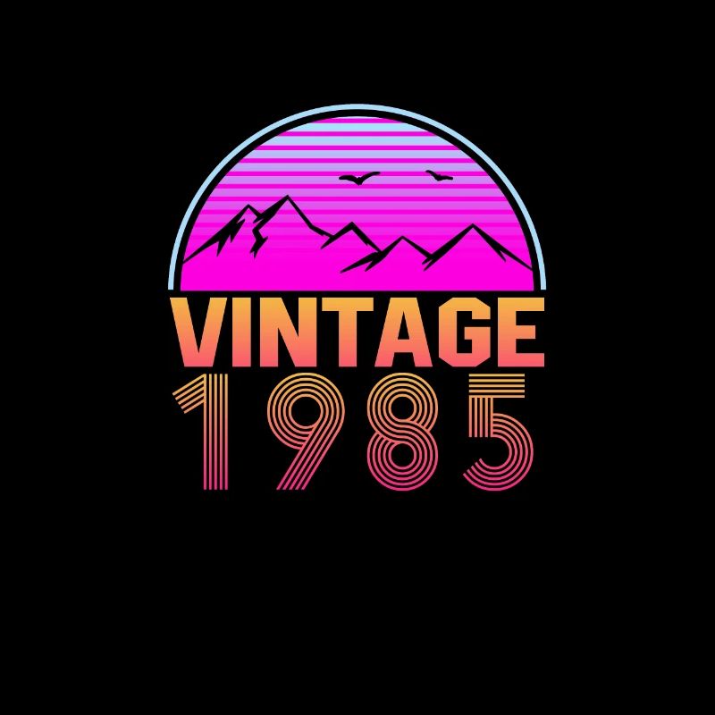 Retrowave Vintage 1985 Geburtstags Geschenkidee