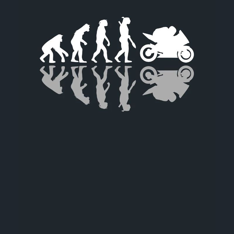 Evolution Motorrad Schatten Biker Enduro Geschenk