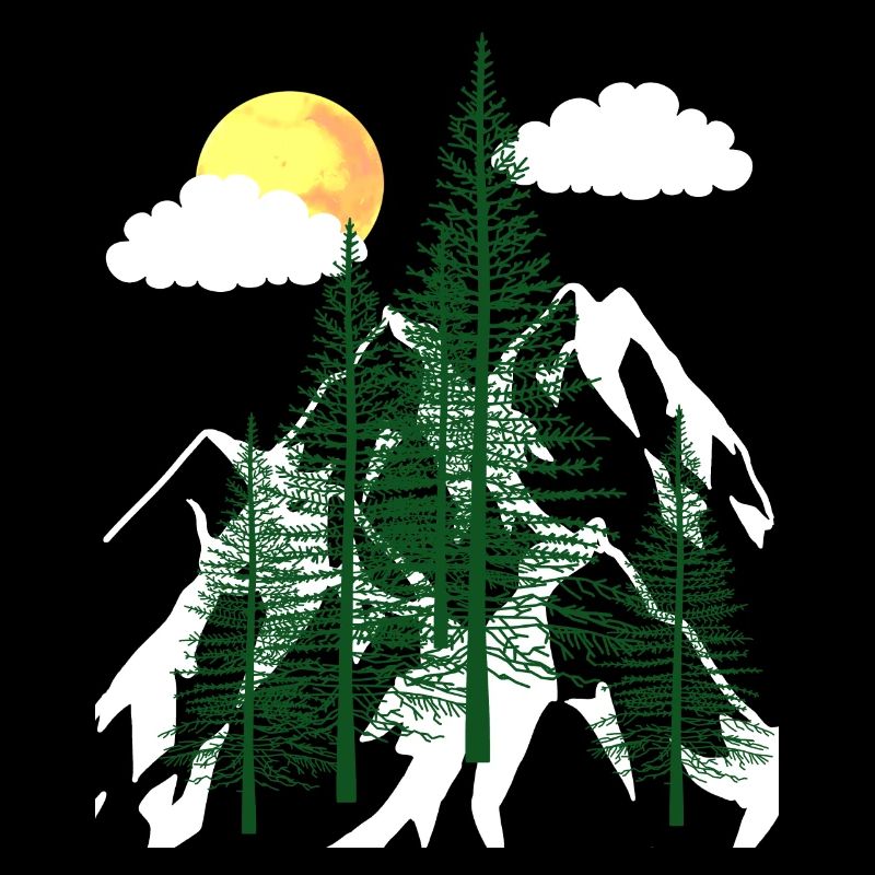 Wilderness Forest Trees Fir Trees Nature Mountains Mountains