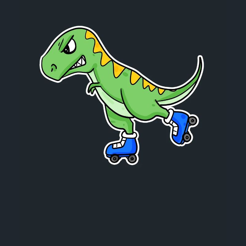 Inline Skating Dinosaur
