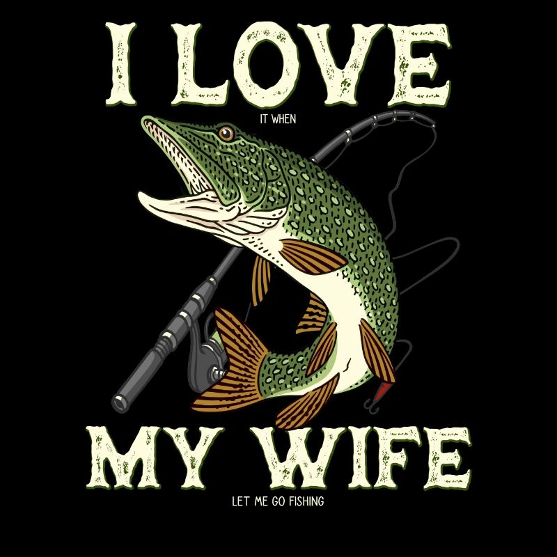 Fishing pike predator for angler saying gift