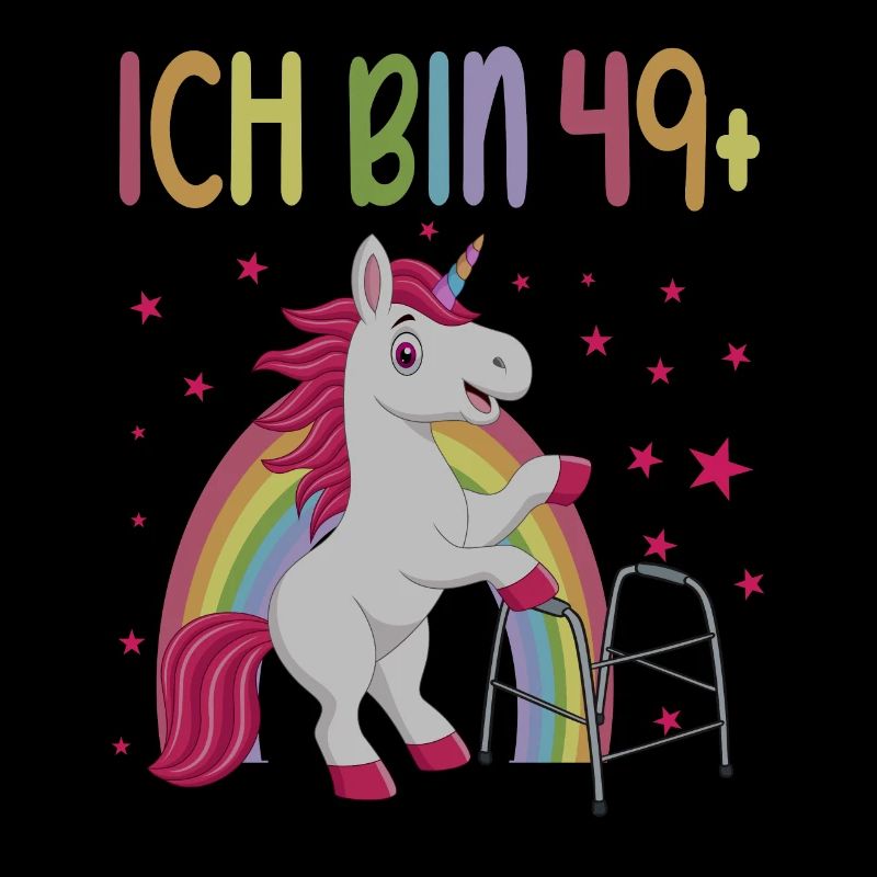 50 Jahre Einhorn ich bin 49+ 50. Geburtstag