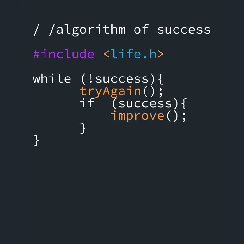 Code de programme algorithme de succès it développeur