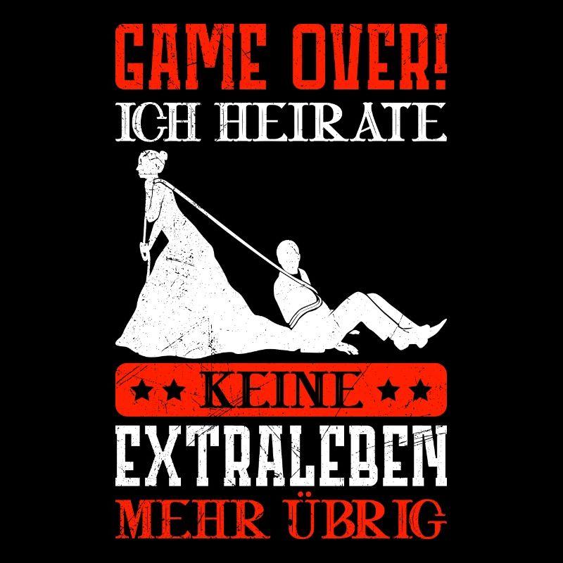 Lustiger Bräutigam Spruch Game Over Hochzeit