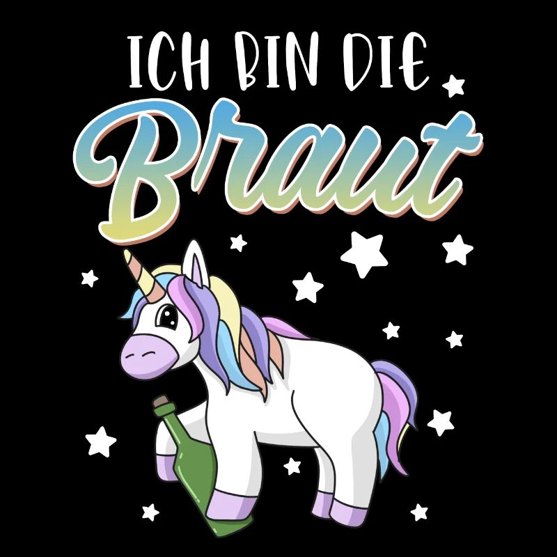Ich bin die Braut Junggesellin Einhorn