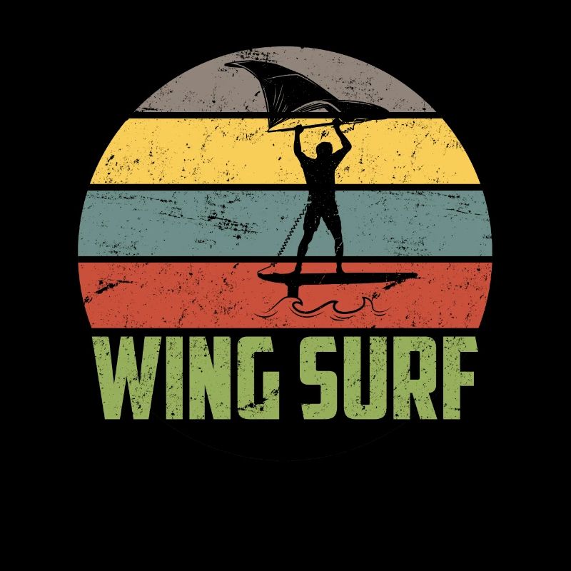 Vintage Wing Surf Wing Foil Geschenk Foiler Surfer