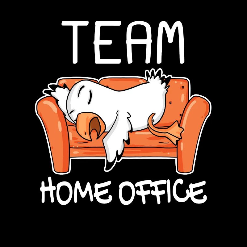 Team Home Office Seagull Relax Lazy funny