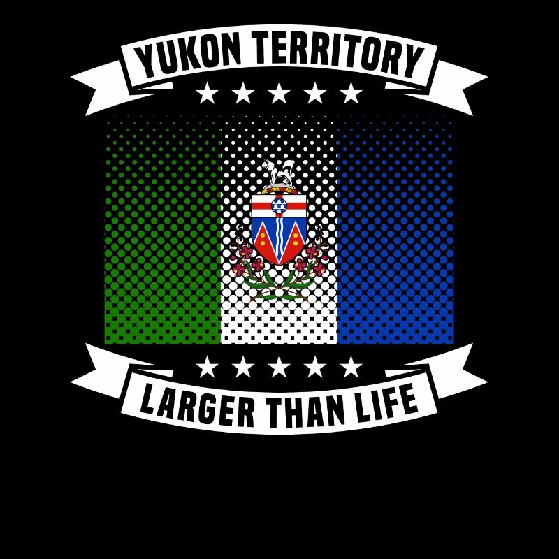 Drapeau du territoire du Yukon et slogan de la province