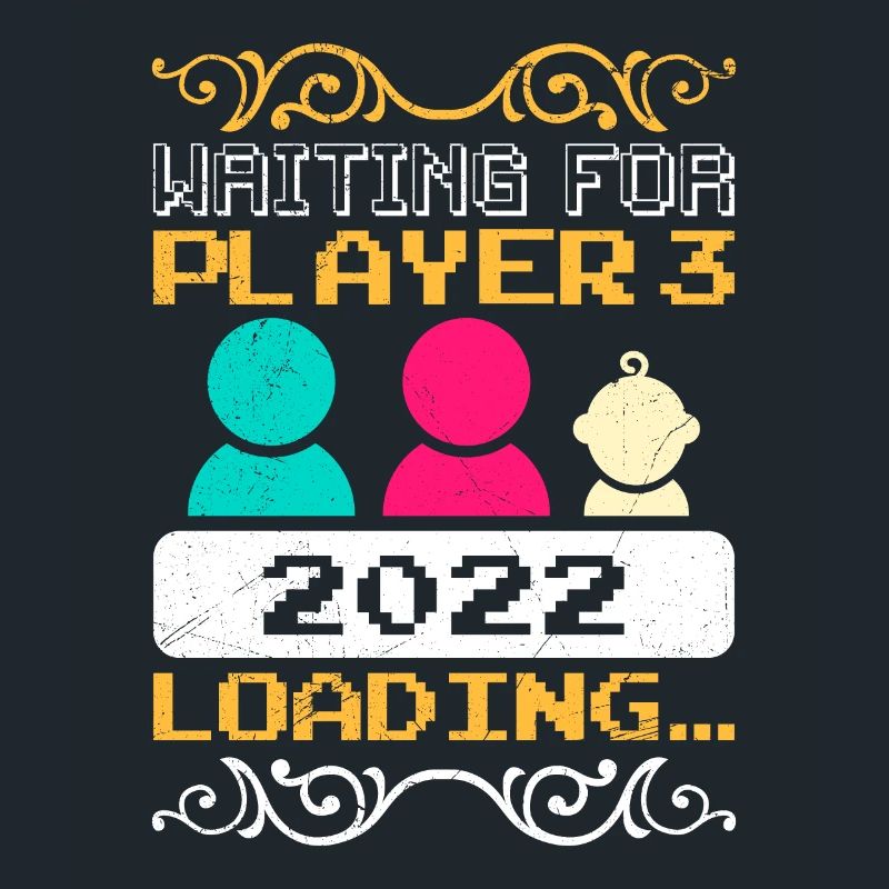 Werdender Papa Geschenk Waiting for Player 3
