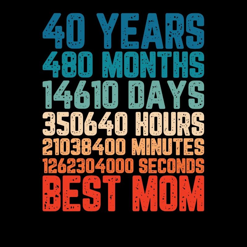 40 ans Meilleure maman Mère Mois Dire Cadeau