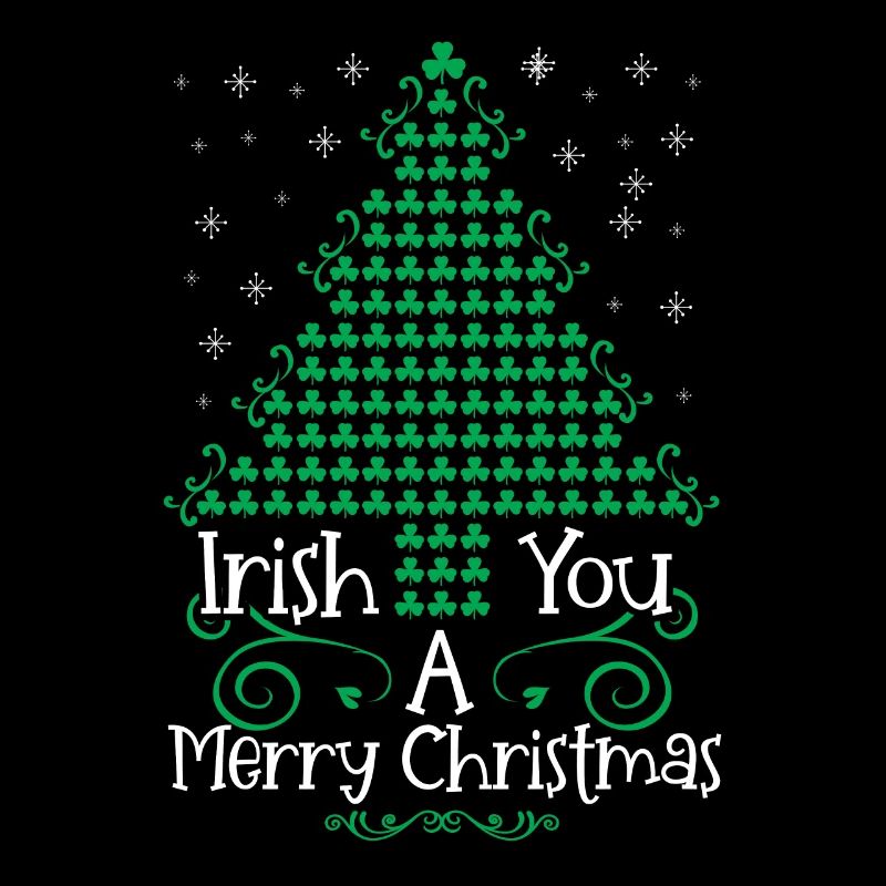Ein irisches Weihnachtsfest wird gewünscht