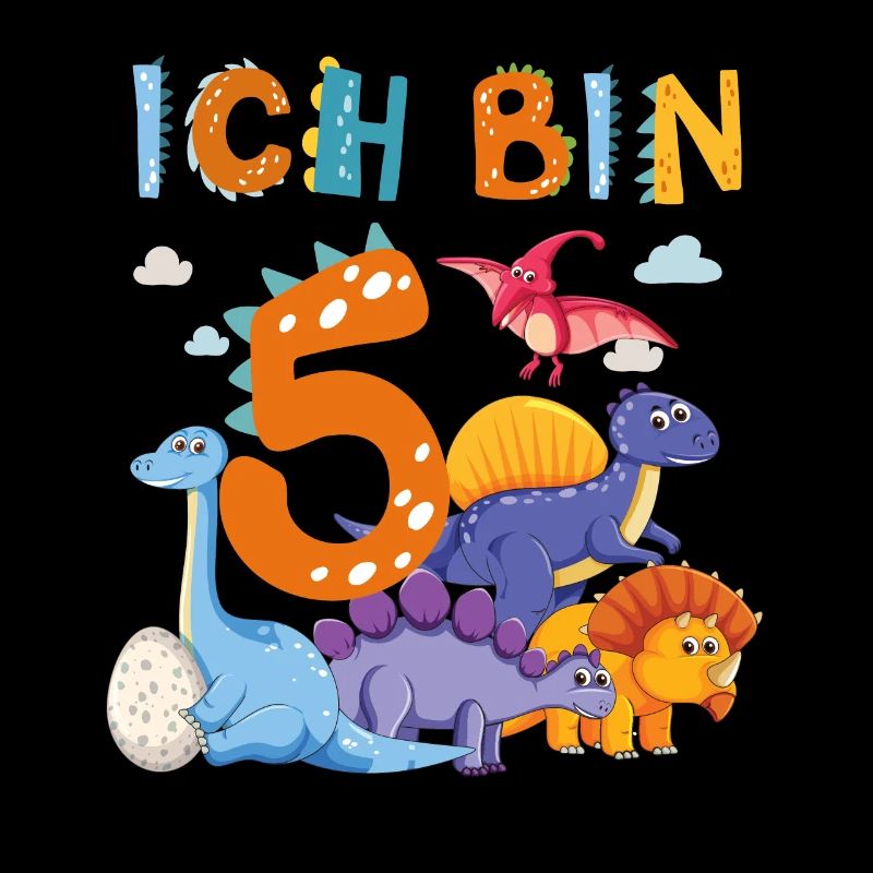 5. Geburtstag Ich Bin 5 Dinosaurier T-Rex Dino