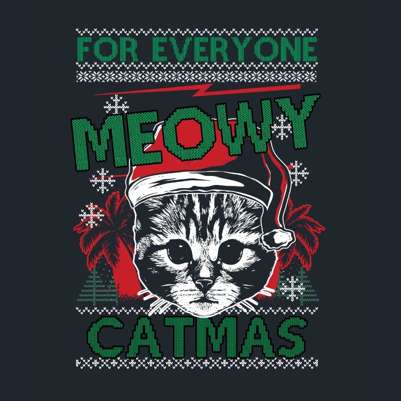 Chat Chat Chat Ugly Pull de Noël Cadeau