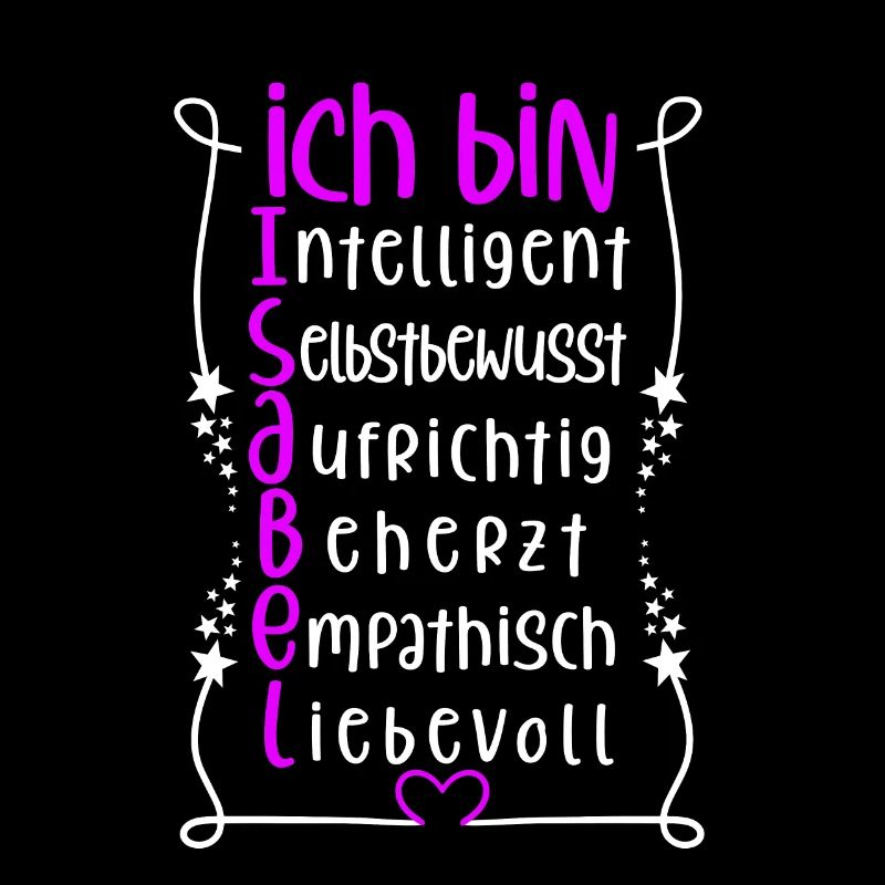 Für den besten Menschen - Ich bin Isabel
