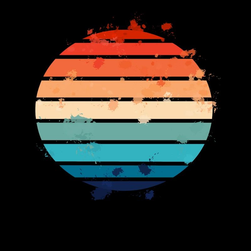 Splatter Retro Sunset