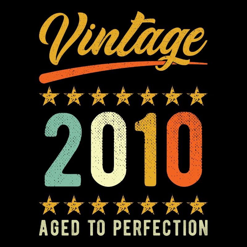 Slogan d’anniversaire Vintage 2010