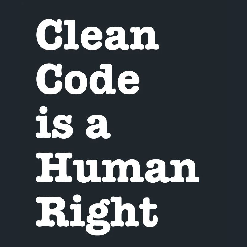 Clean Code is a Human Right - Funny Gift Programer