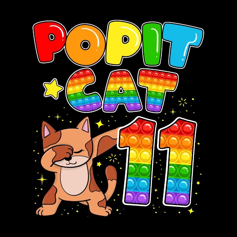 Pop it Cat Joyeux 11e anniversaire du chat