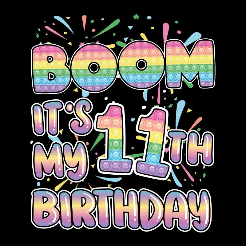 Boom C’est mon 11e anniversaire Numéro Popper Pop It