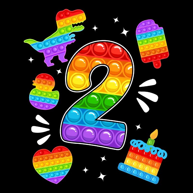 2ème anniversaire Pop 2 Year Party For Boys pop it