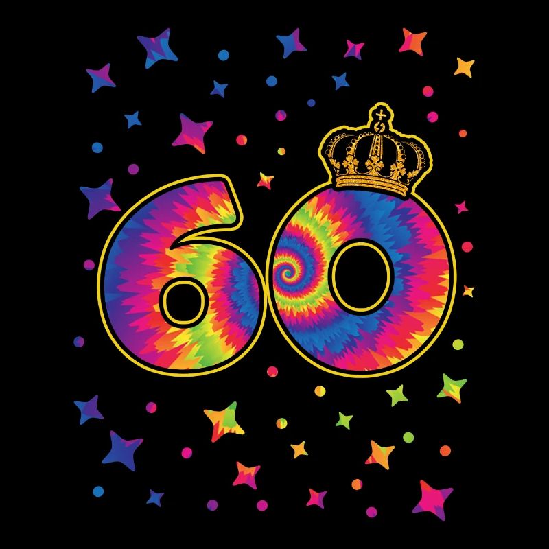 Tie-dye Fête d’anniversaire 60 ans 60 ans