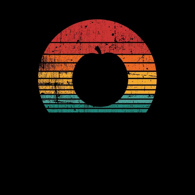 Apricot Fruit Lover Retro Veggie Diet Idée cadeau