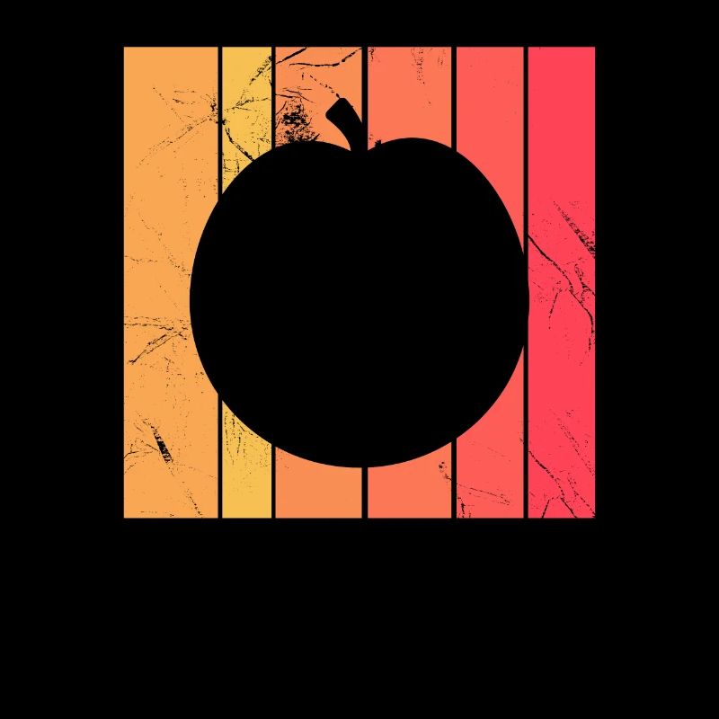 Apricot Fruit Lover Retro Veggie Diet Idée cadeau