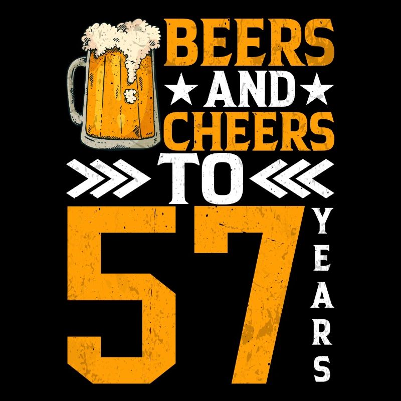 Acclamations et bière à 57 ans chope de bière mousseuse