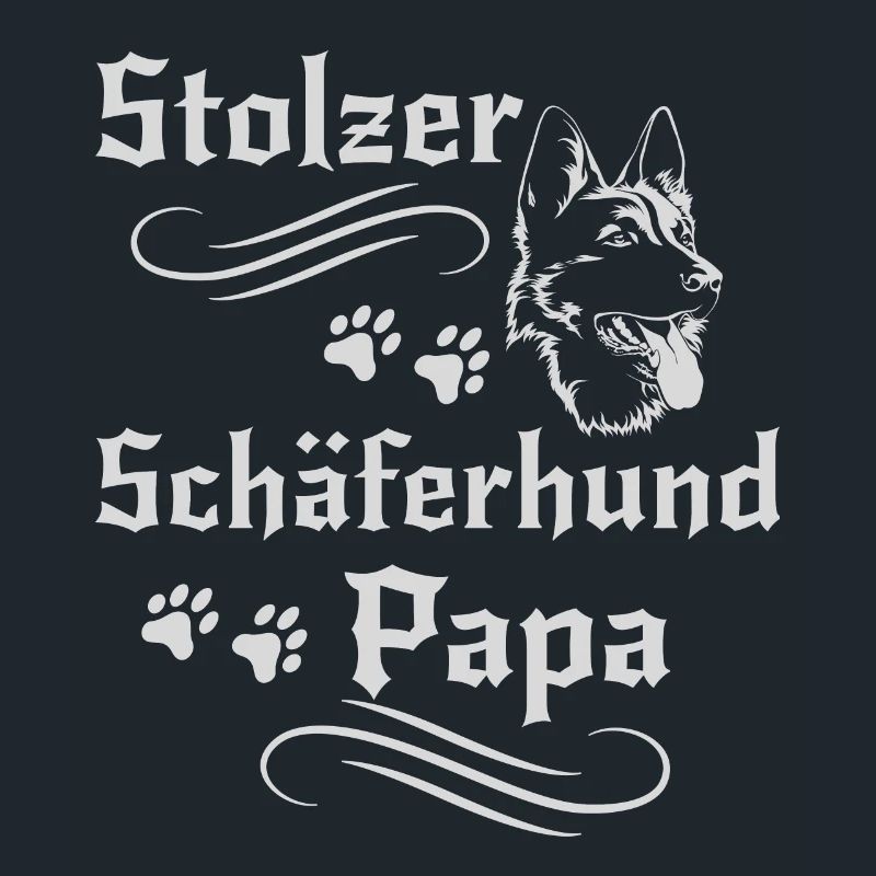 Stolzer Schäferhund Papa