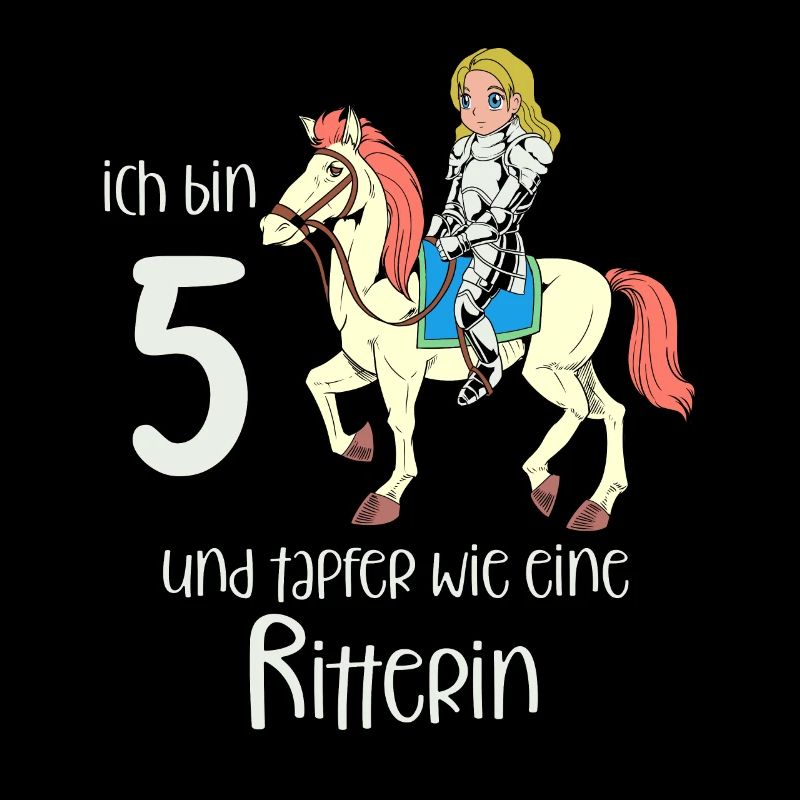 Geburtstagsshirt Ritterin - 5 Geburtstag Mädchen