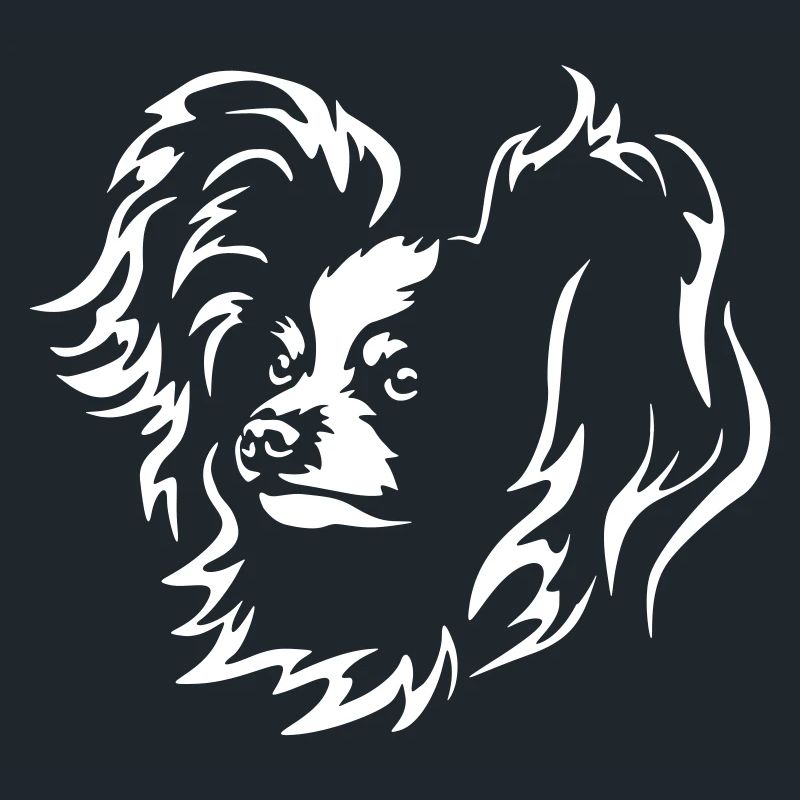 Papillon Kopf "Black Edition"