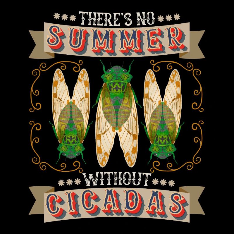 Zikaden, Cicadas, Zikade lustiger Spruch