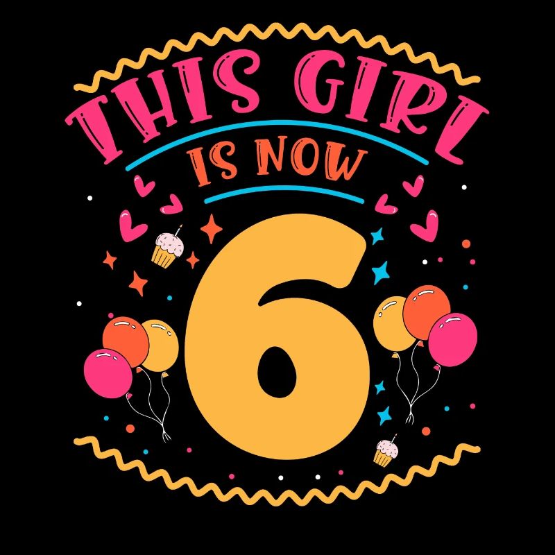 Cette fille a maintenant 6 | Thème Cupcake