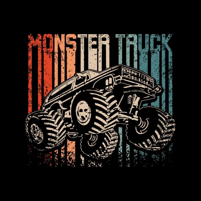 Retro Vintage Monster trucks