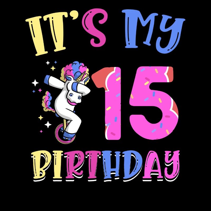 C’est mon 15e anniversaire Dabbing Unicorn Pony
