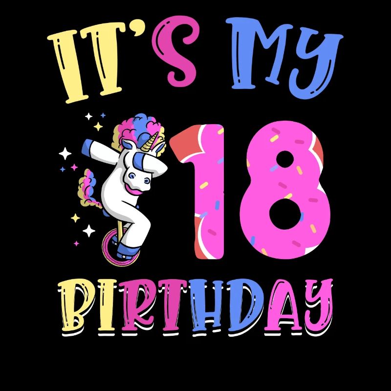 C’est mon 18e anniversaire Dabbing Unicorn Pony