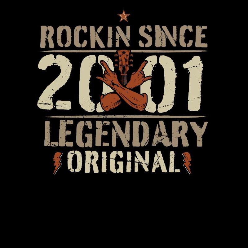 2001 21 Jahre Rock and Roll Geburtstag Geschenk