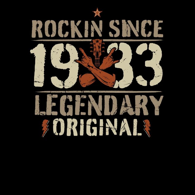 1933 89 Jahre Rock and Roll Geburtstag Geschenk