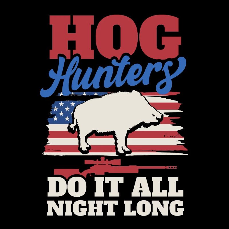 Jagd US Flagge Wildschwein Jäger