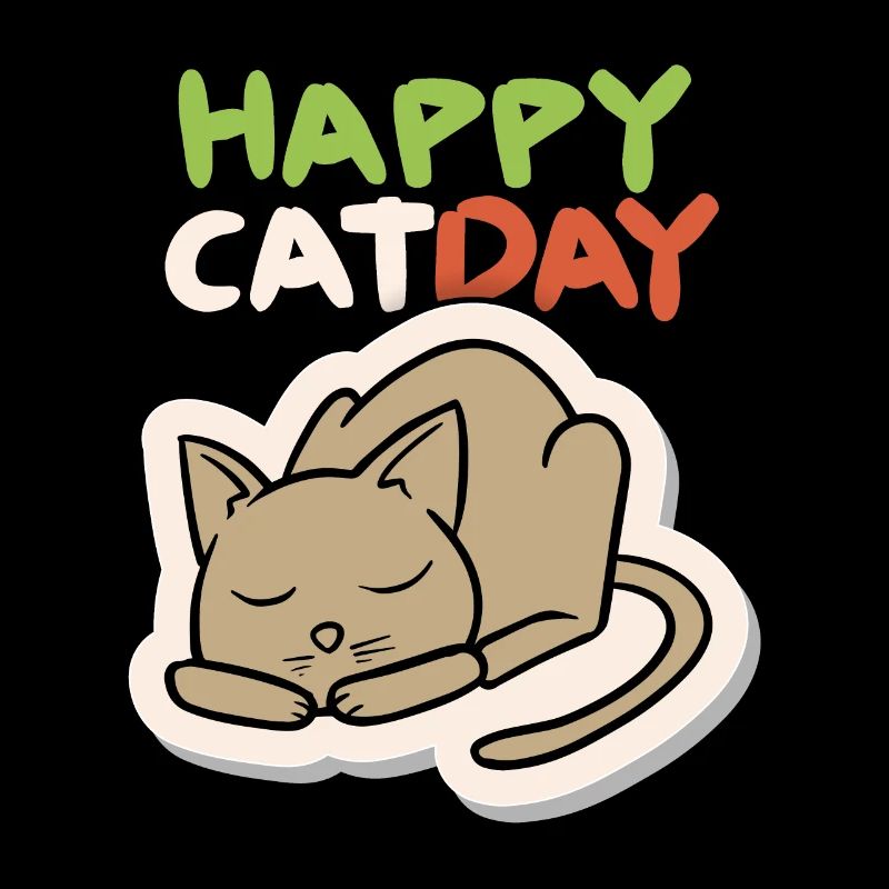 Chat, Happy Cat Day, Drôle de chat, Jour du chat
