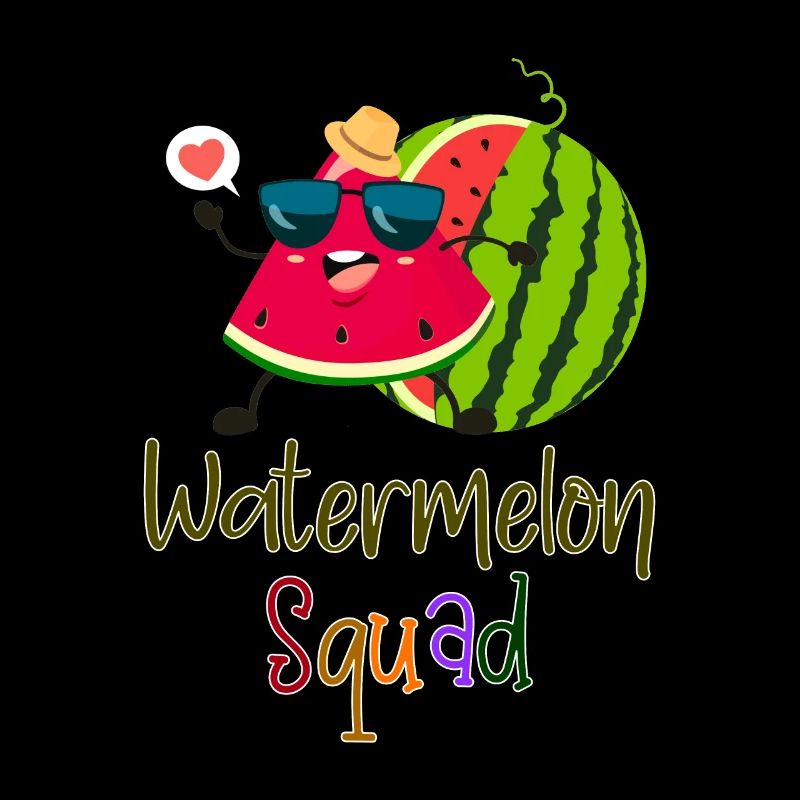 Watermelon Squad Slice Melon Fruits de vacances d’été