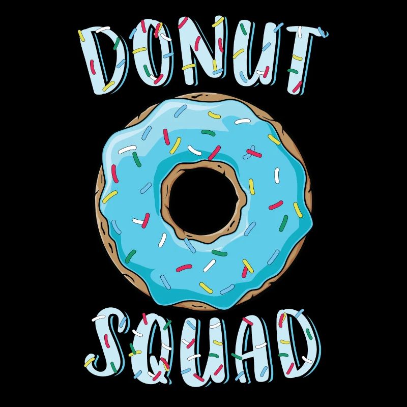 Donut Squad Passender Donut Party Blauer Donut