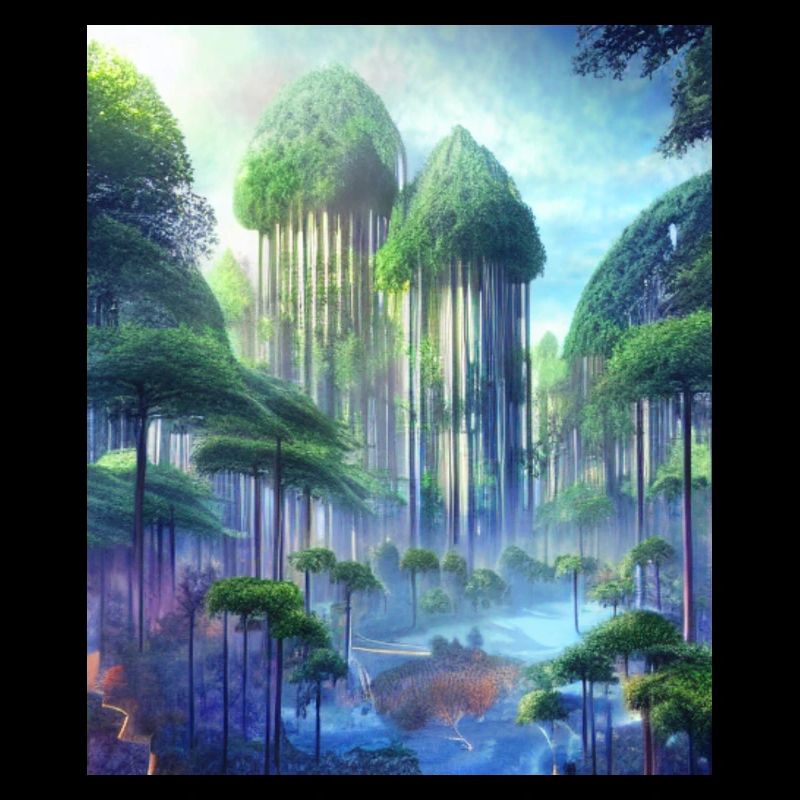 Magical Fairytale Forest from the Future