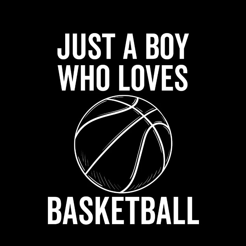Nur ein Junge, der Basketball liebt