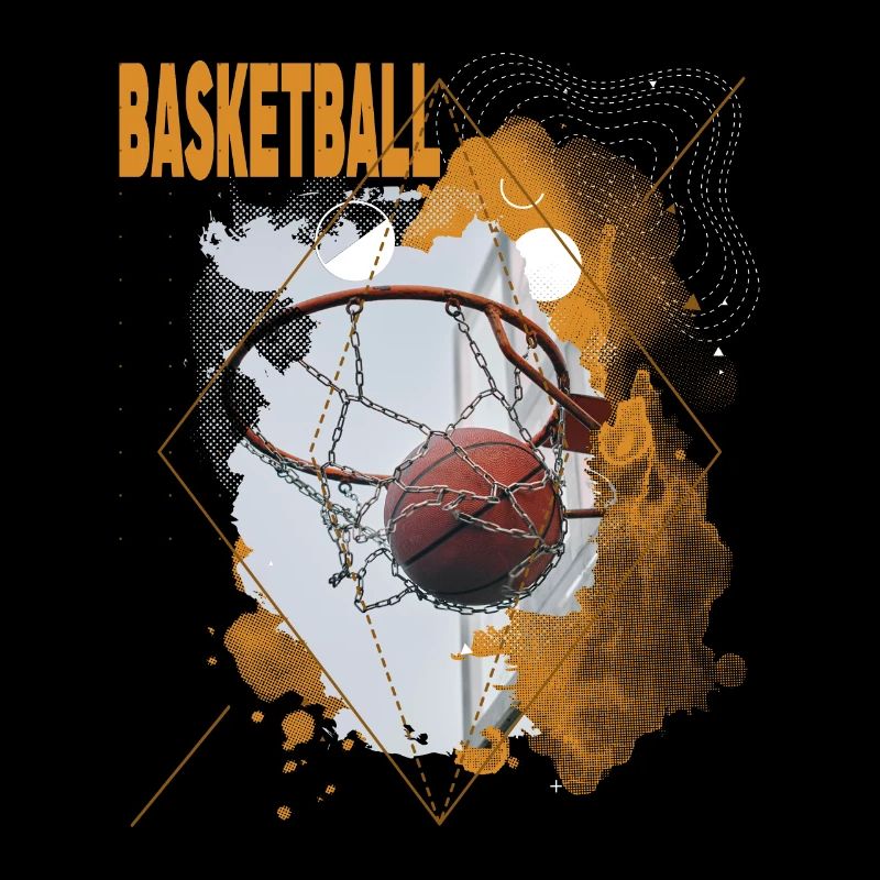 Basketteur Basketteur Basket Dunking Sport Vintage