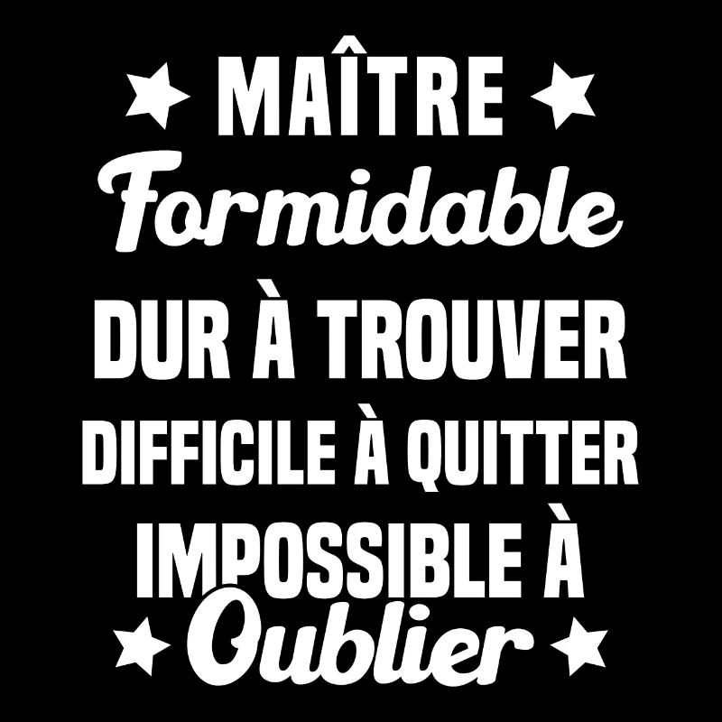 Maître Formidable Idée Cadeau Maître D'école
