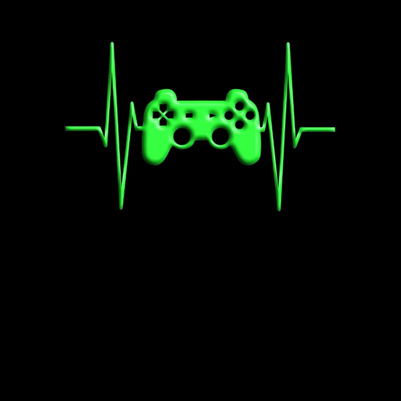 Gaming PS Controller Herzschlag Zocken Konsole
