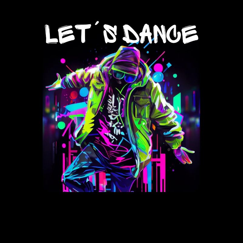 Mann in Graffiti-Look tanzt in Disco 1