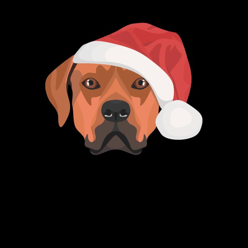 Rhodesian Ridgeback Merry Christmas